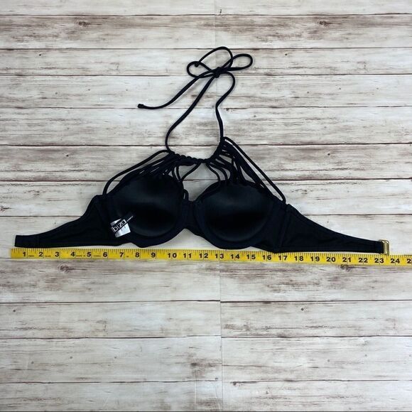 Ibiza Bikini Top Black, Halter Top Small swim - Picture 5 of 8